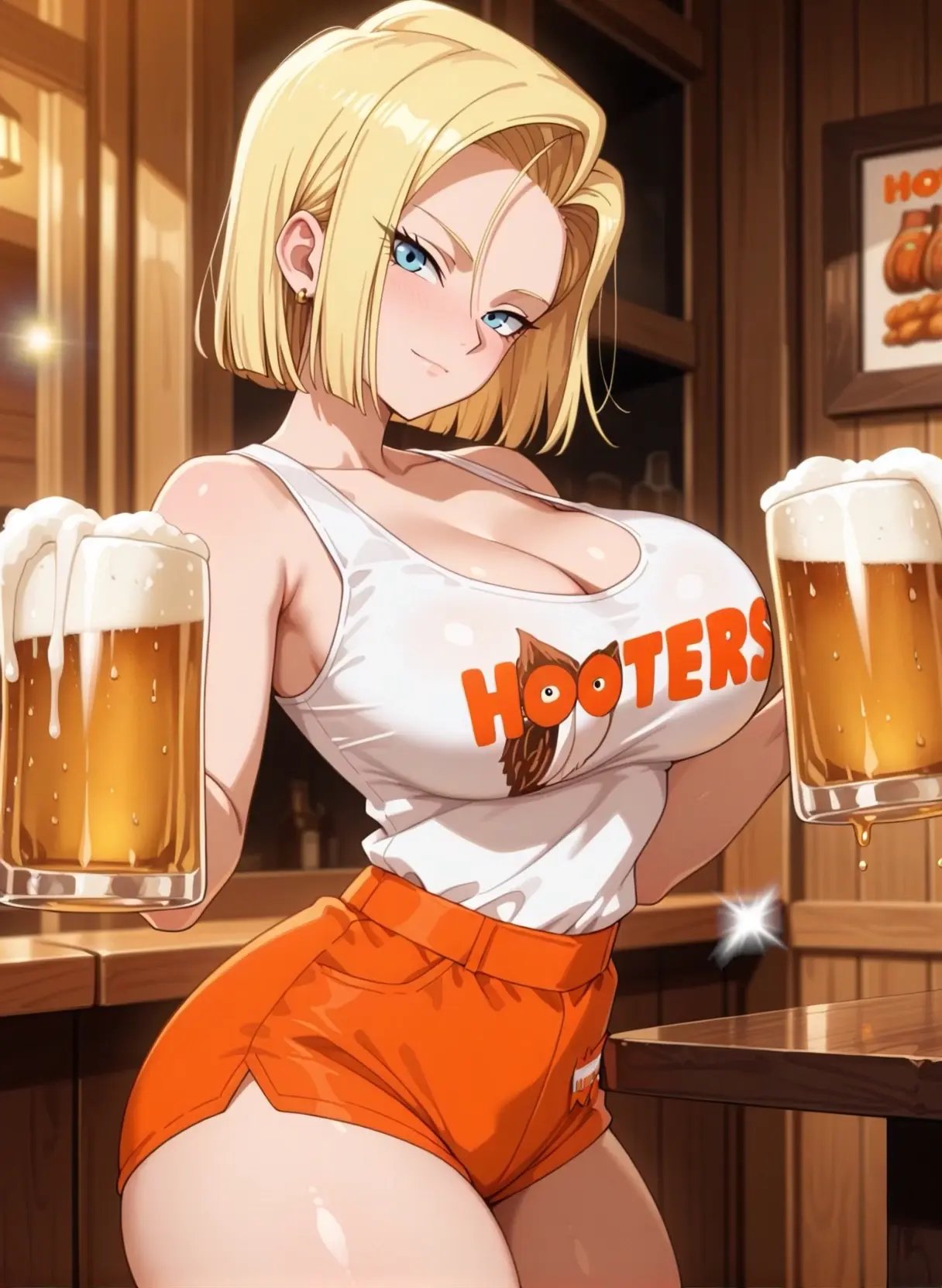 Hooters Uniform - Concept / Clothes - | Illustrious XL | - Waifus At Work! by YeiyeiArt