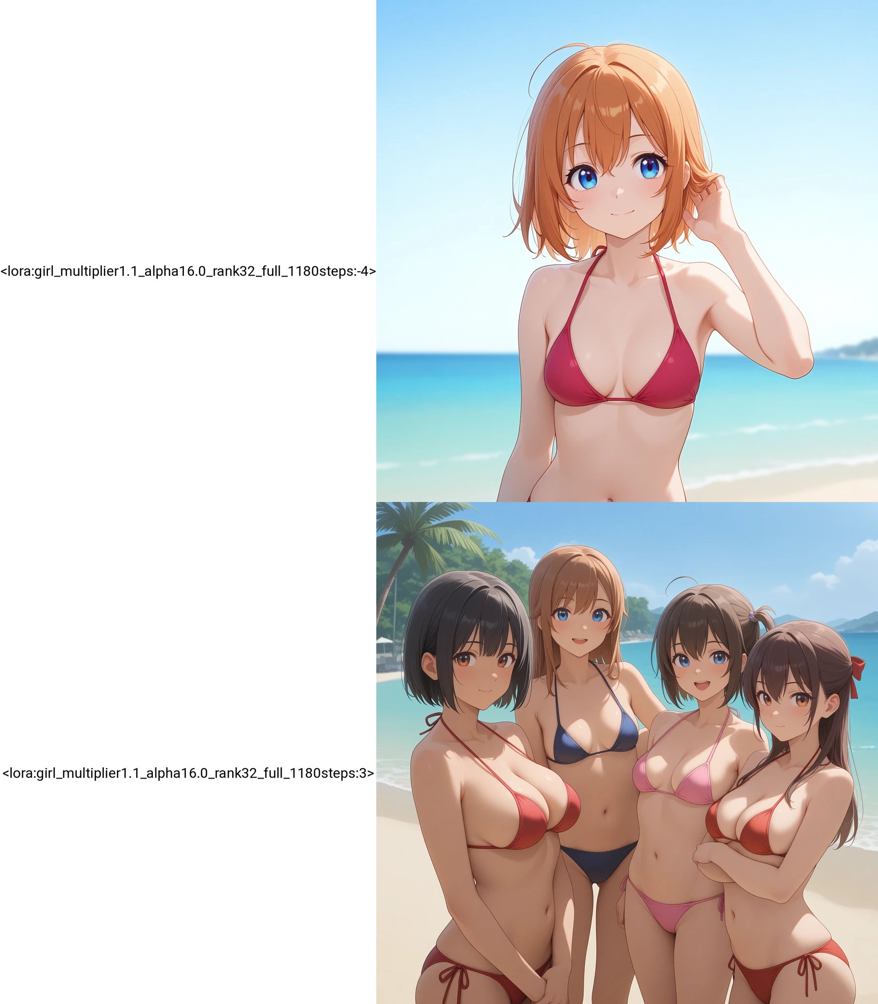 Multiple girls slider / Add or Remove subjects