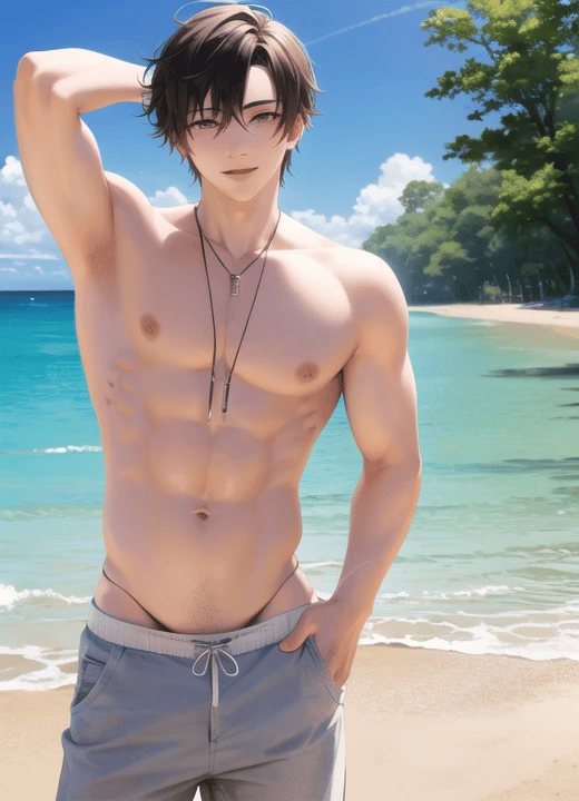 Male Hero / Muscular / Soft Gay focus - {Anatomically Correct}