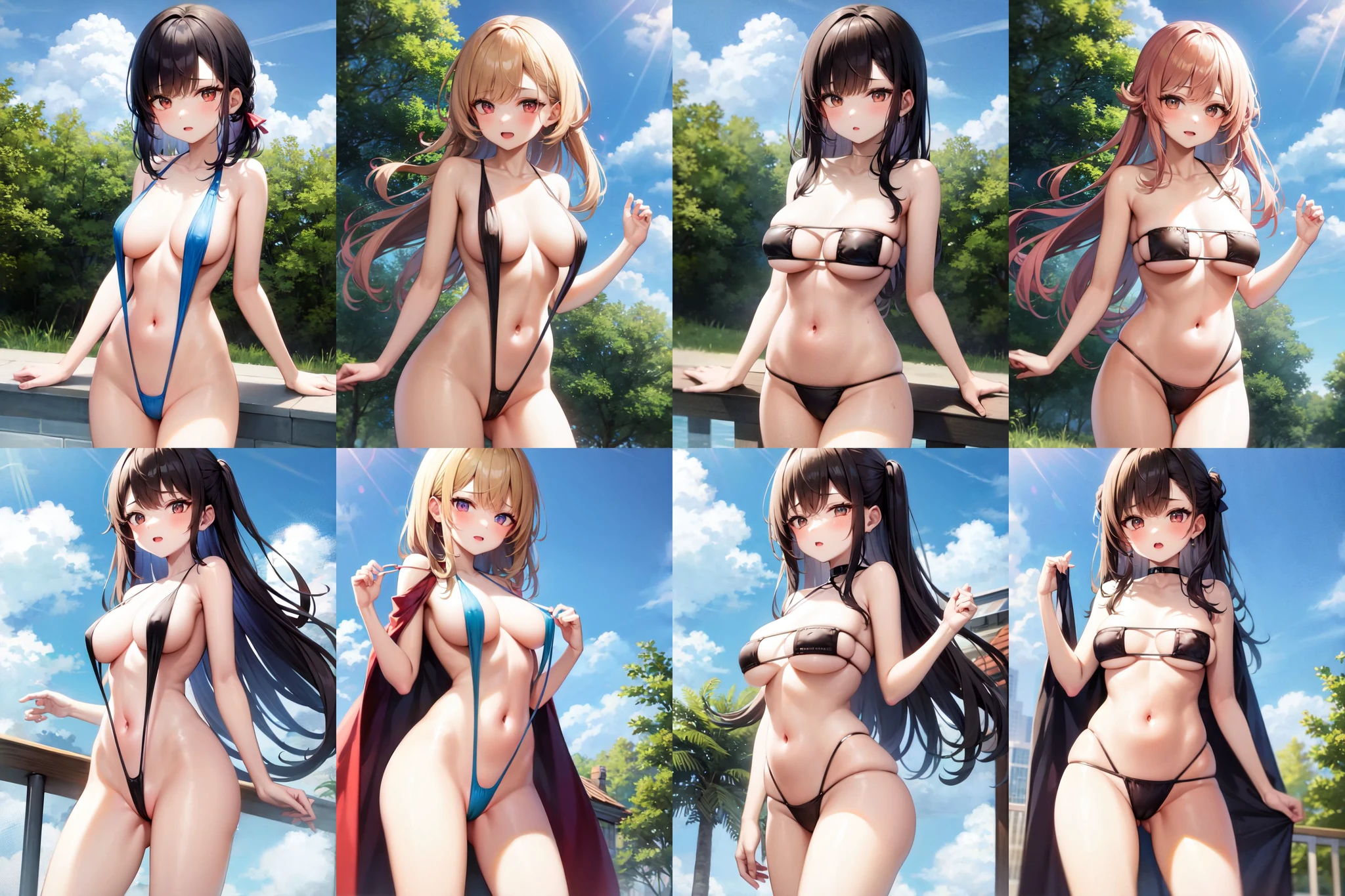 Slingshot swimsuit [SD1.5/Pony/Illustrious] preview 1