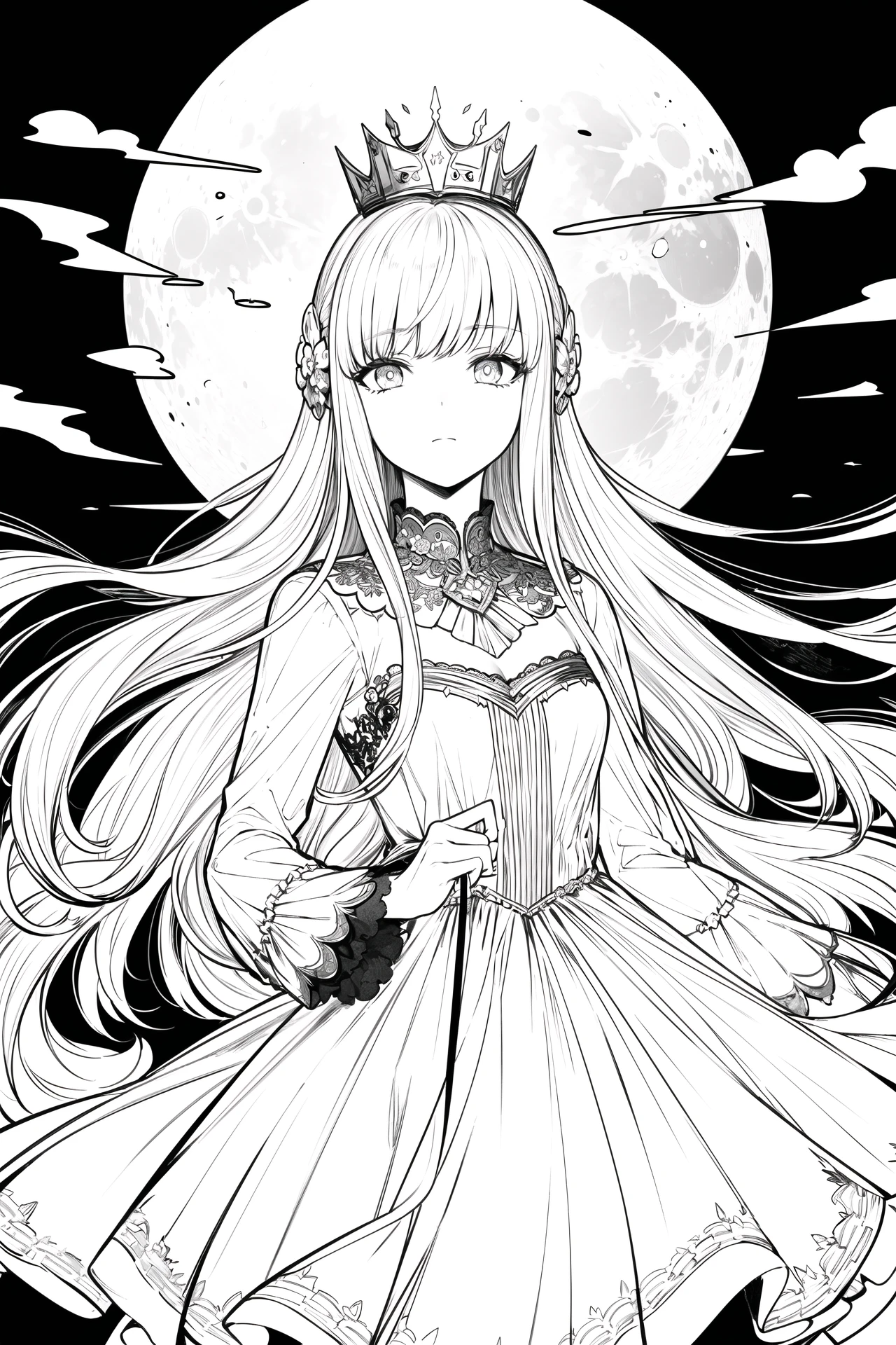 Anime Lineart / Manga-like (线稿/線画/マンガ風/漫画风) Style preview 4