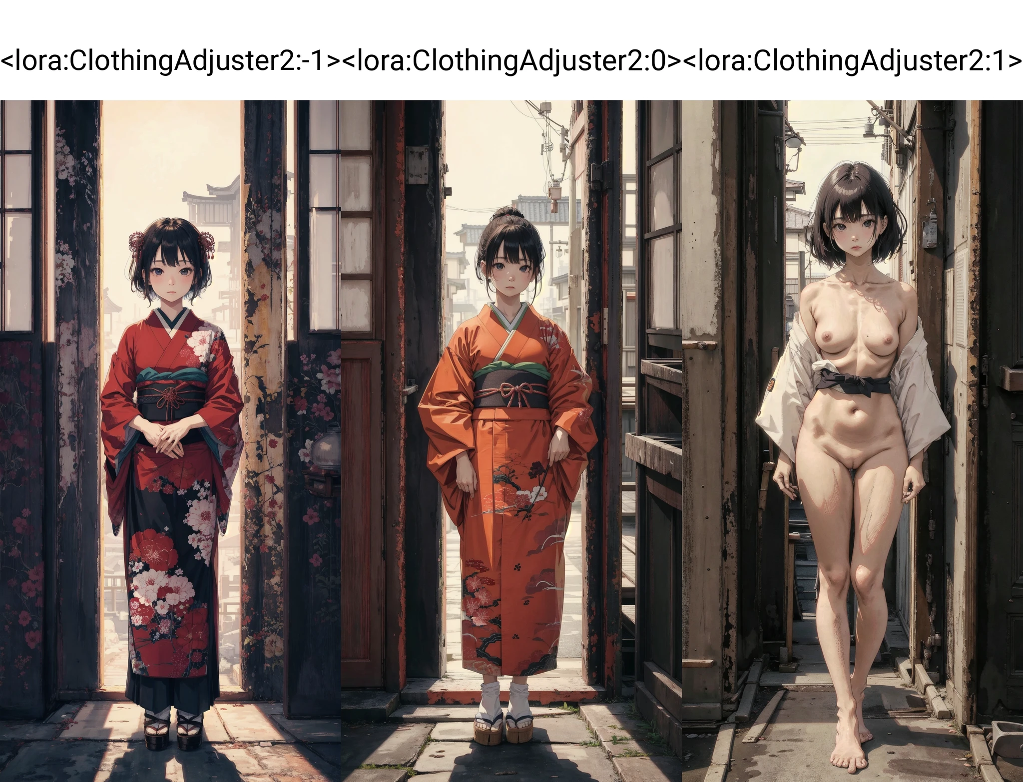 LEOSAM's Clothing +/- Adjuster 衣物增/减 LoRA preview 3