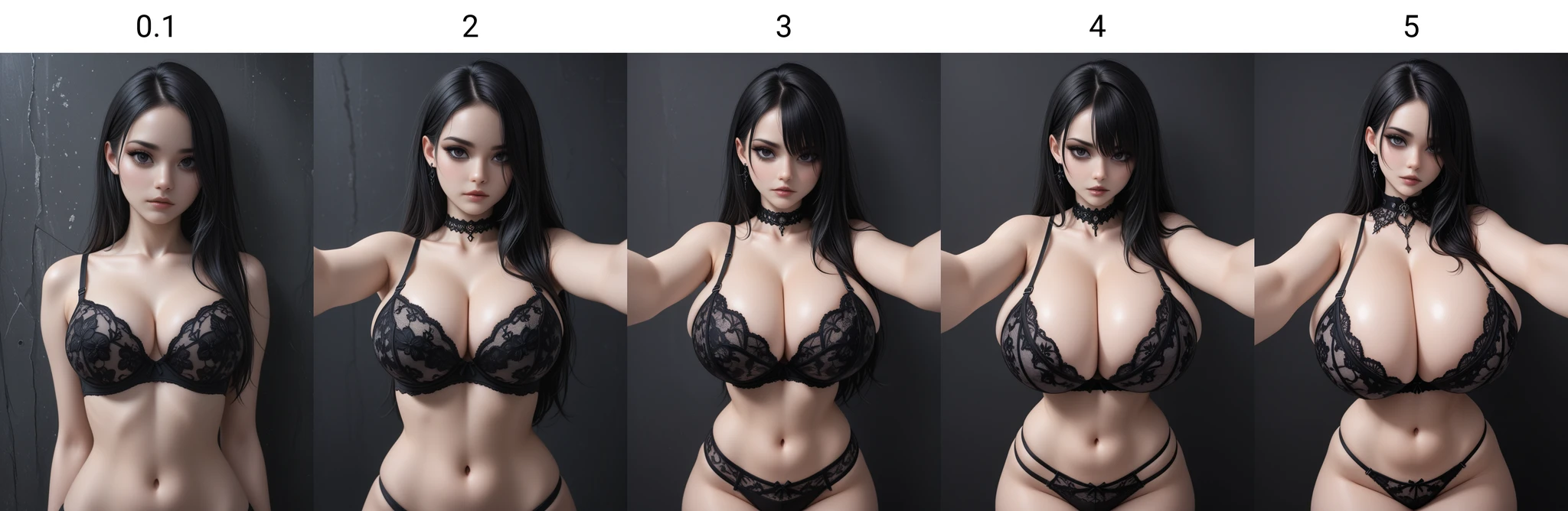 Breast Size Slider - Pony / Illustrious preview 1