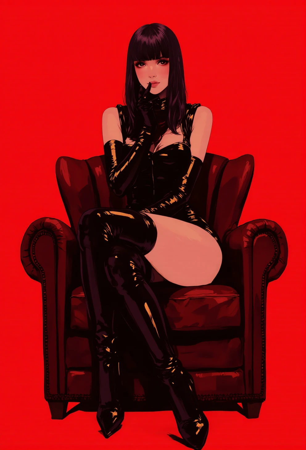 Neurocore Anime Shadow Circuit by ChronoKight - [FLUX & IL] preview 3