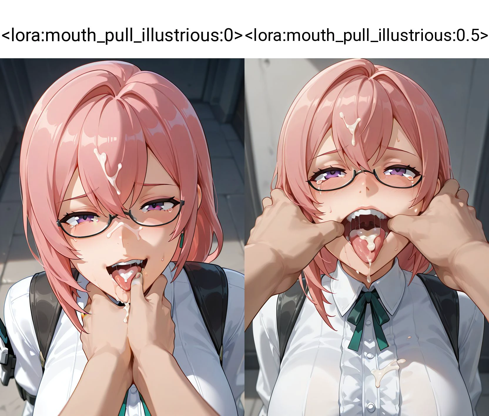 Mouth Pull - POV - Illustrious preview 4