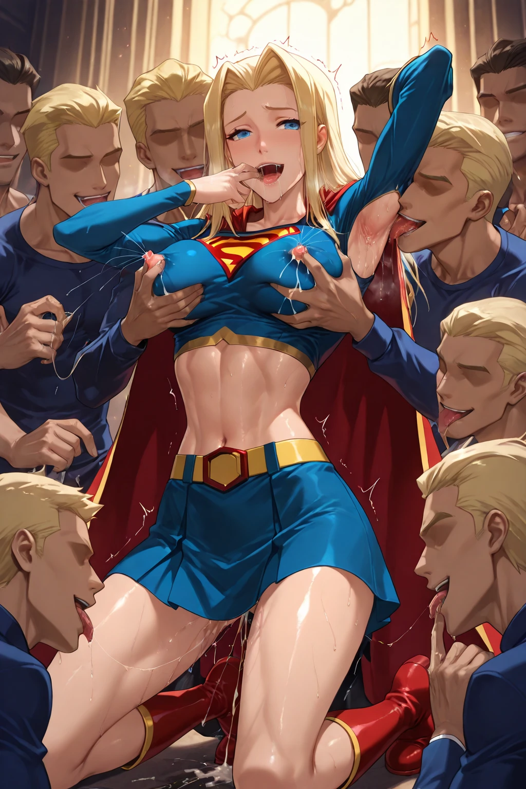 ZH LoRA | Group Grab | Illustrious preview 4