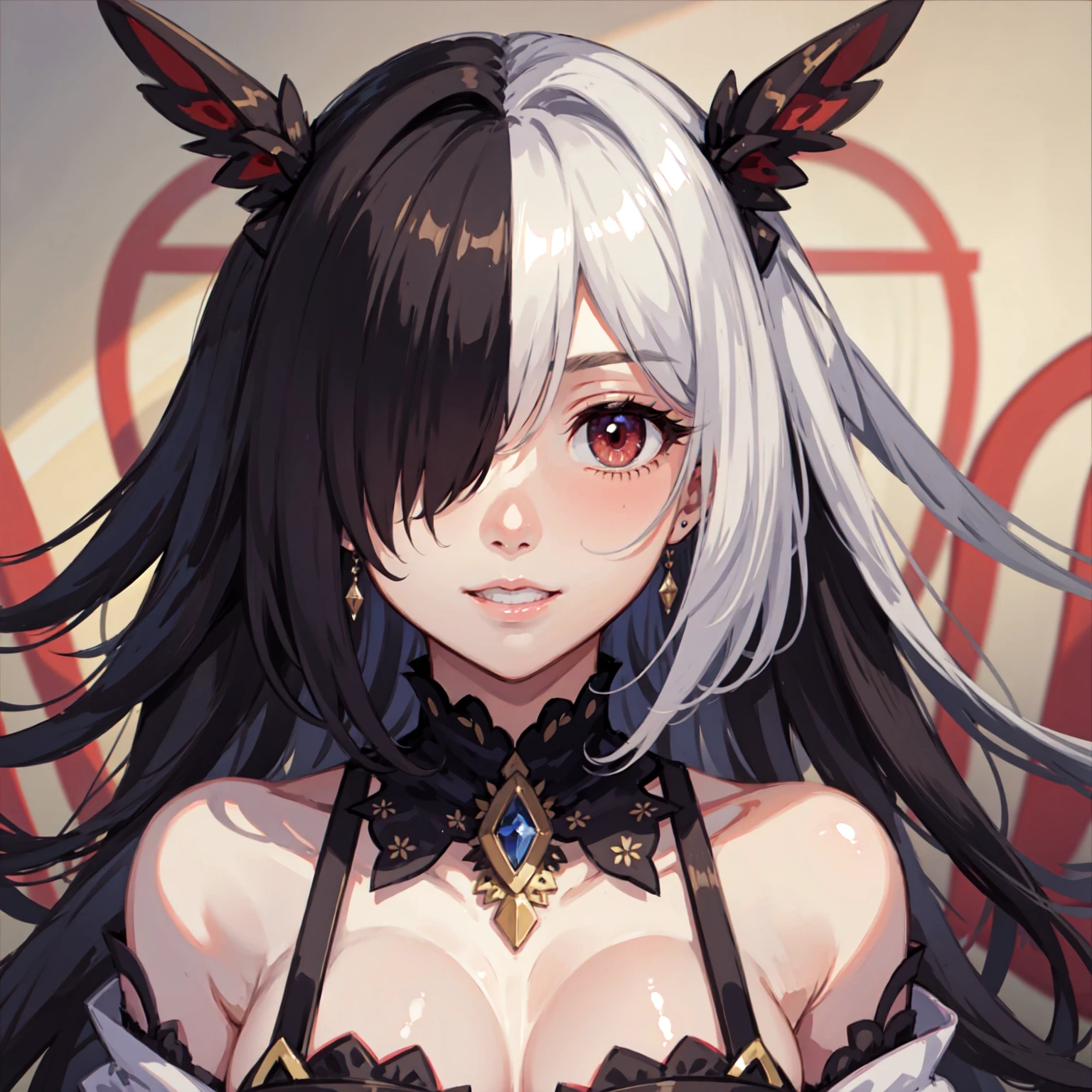 Hair over one eye, both eyes, LECO preview 1