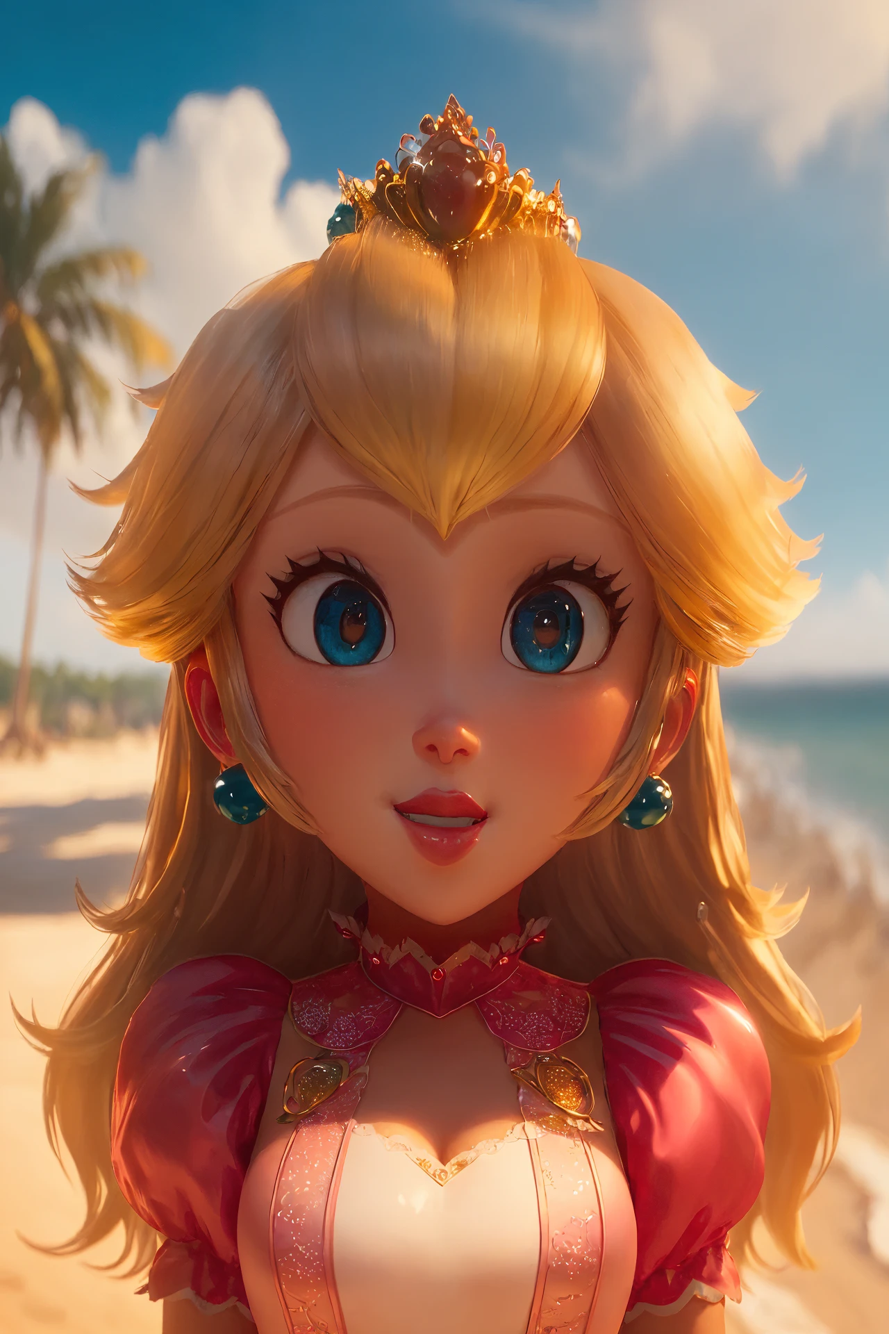 Princess Peach - Nintendo The Super Mario Bros. Movie (Illumination Entertainment Animation Style) preview 1
