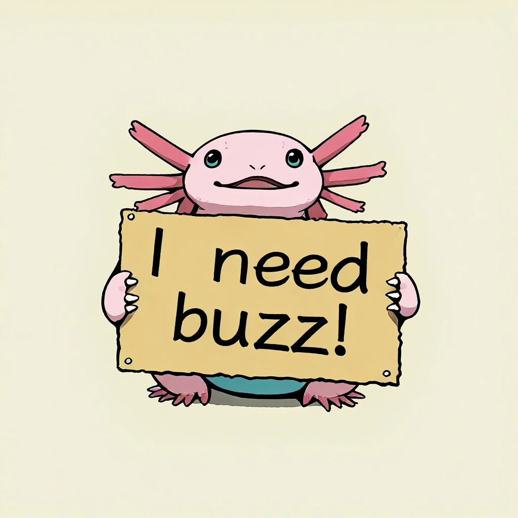 (PD/IL)"I Need Buzz!" Sign preview 3