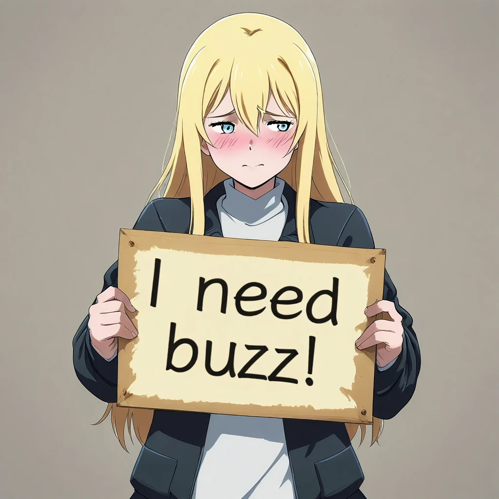 (PD/IL)"I Need Buzz!" Sign preview 5