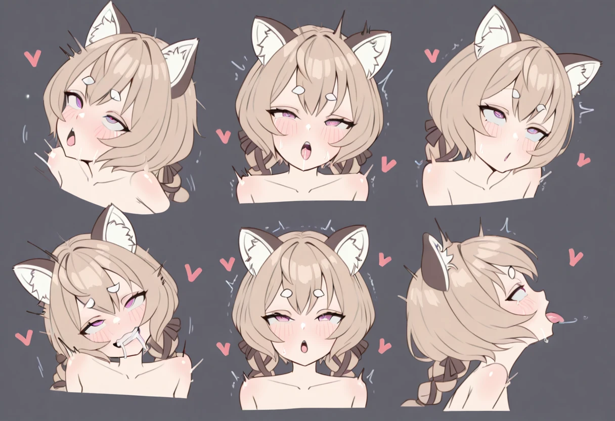 Multiple Ahegao Expressions Reference I Miscellaneous Concept I IllustriousXL and NoobAI preview 5