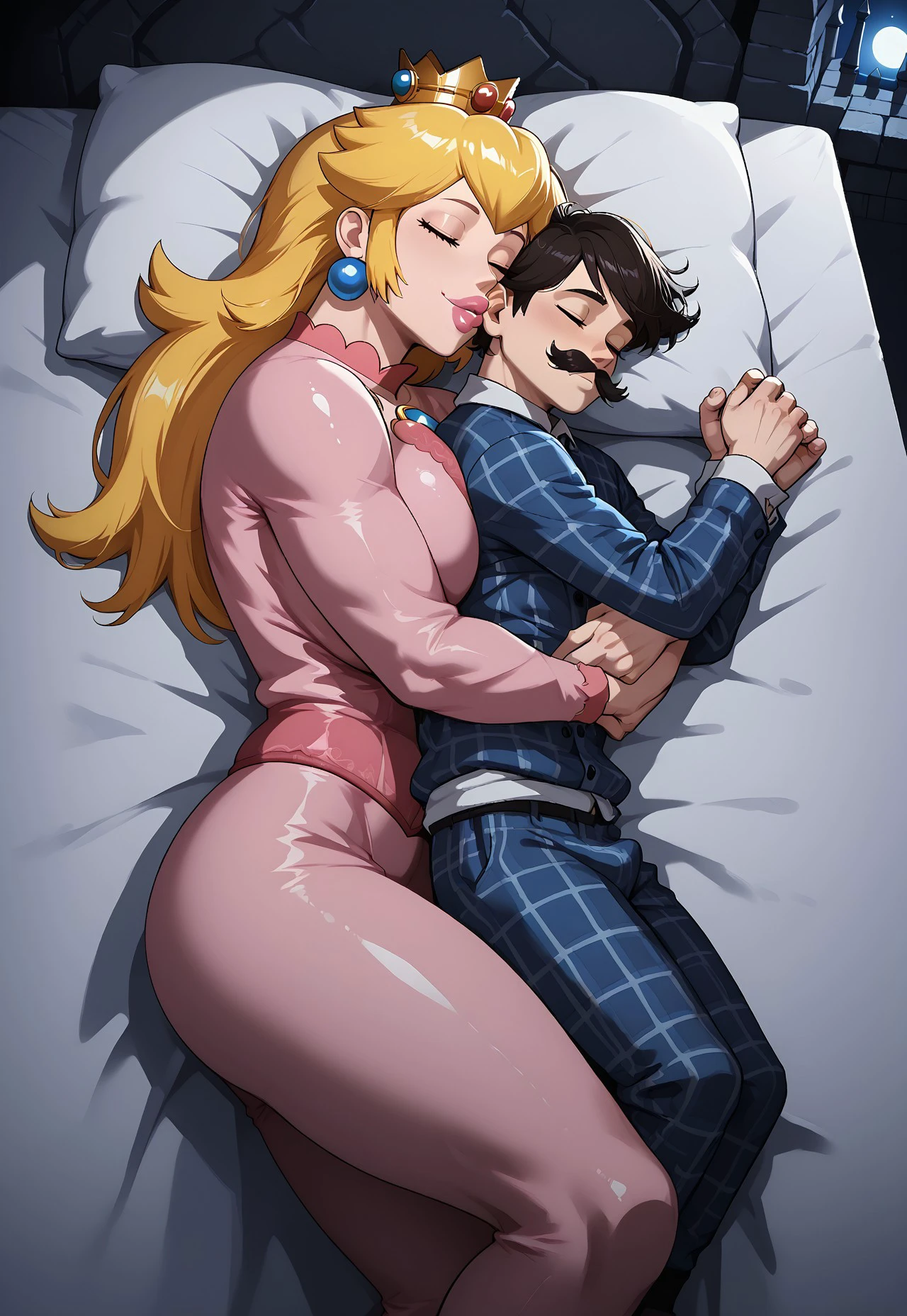 Spooning Femdom (Handjob / Pegging): Pony & Illustrious preview 2