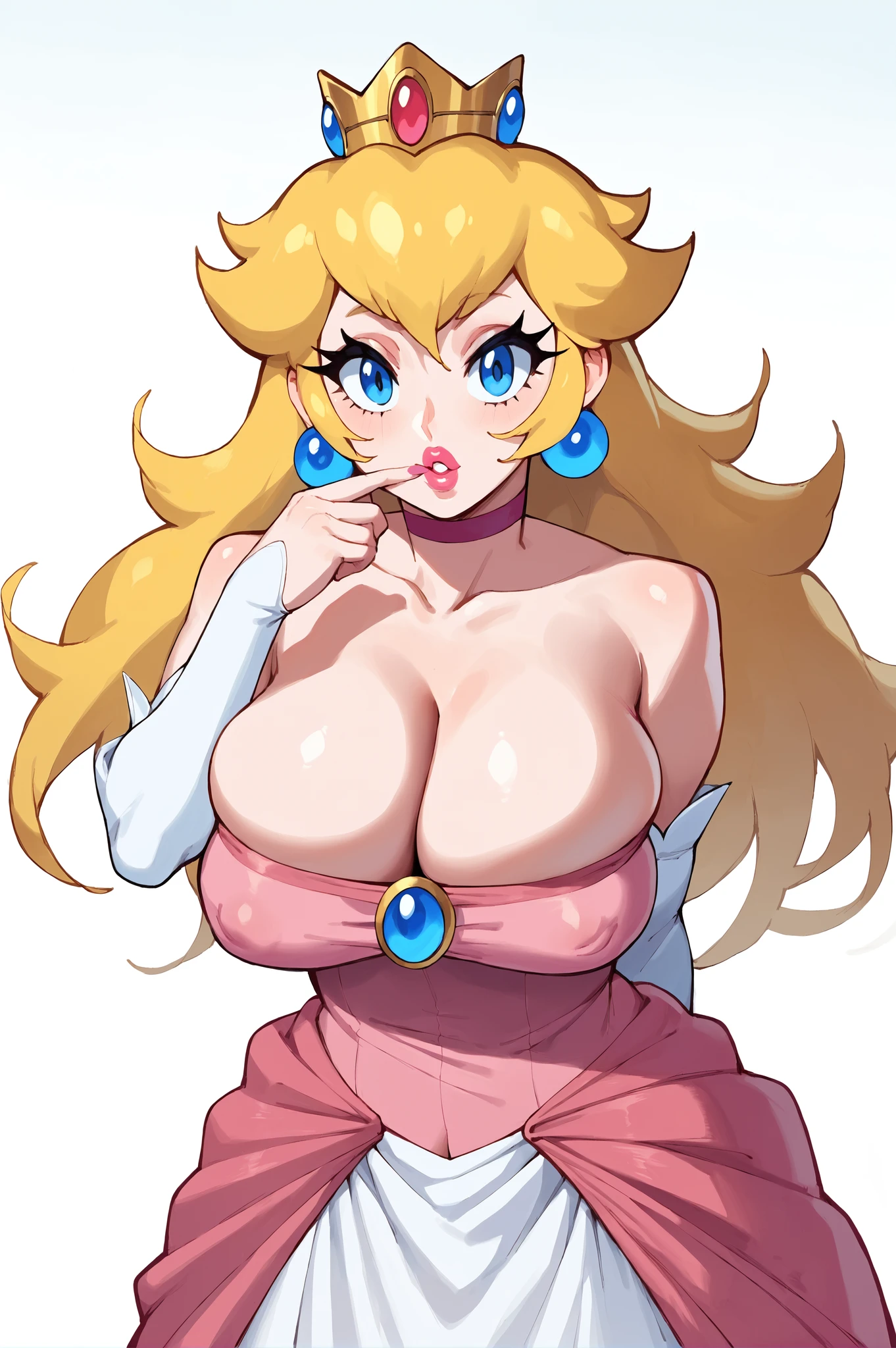 Cleavage Bulge (Bursting Breasts/Spilling Out) [NoobAI + PDXL + 1.5] preview 1