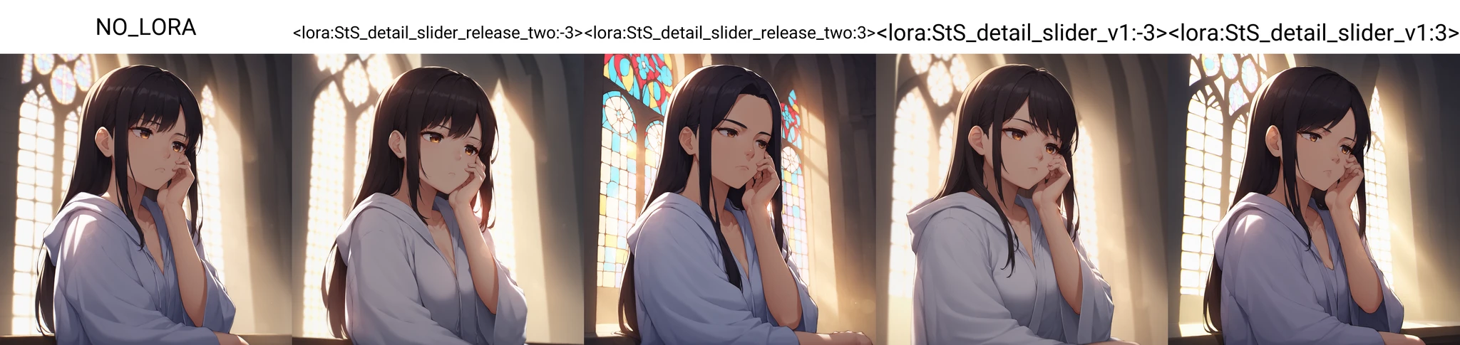 Detail Slider LoRA | PonyXL SDXL preview 4