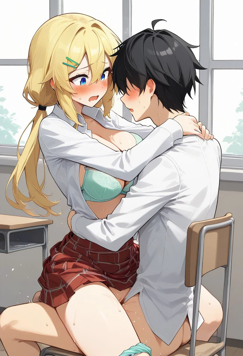 Upright straddle sex front view preview 5