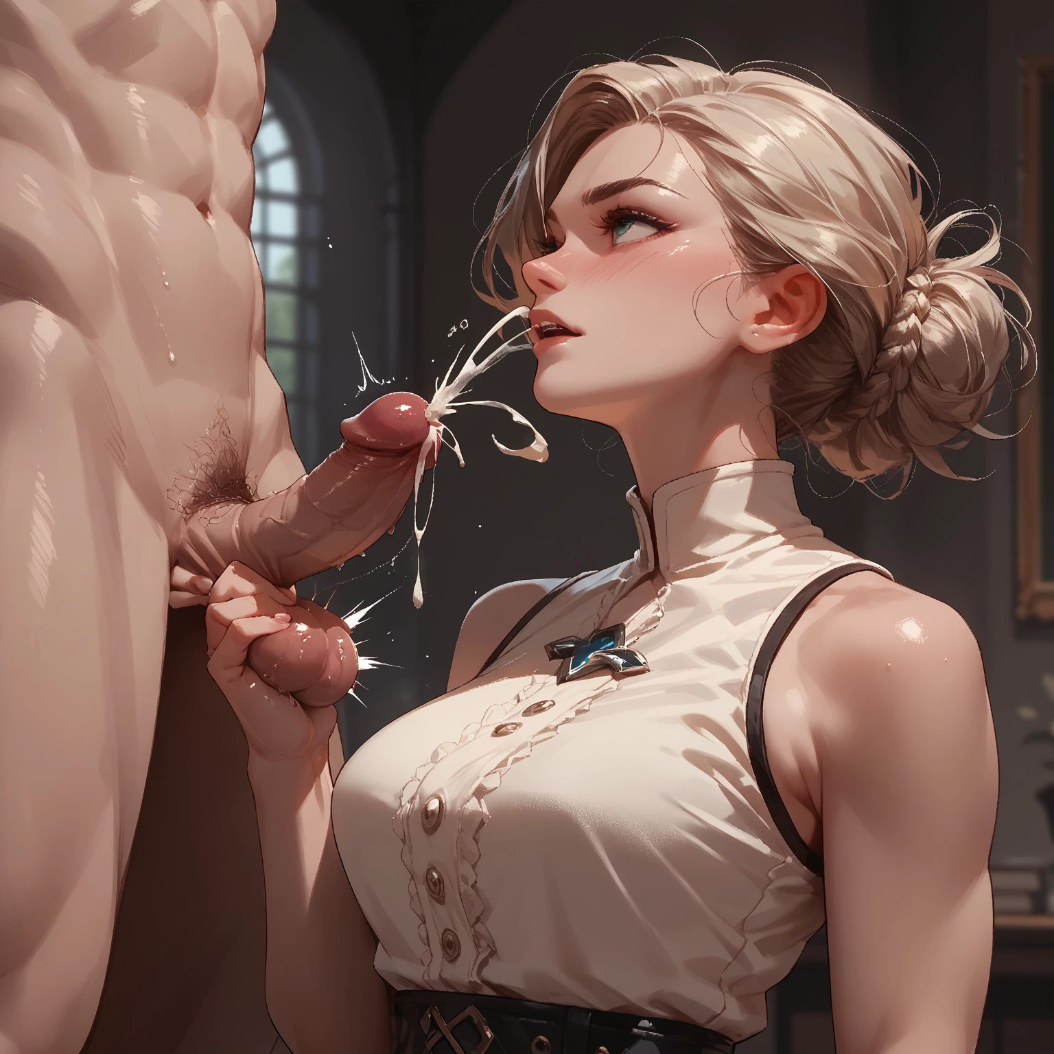 Pony+illustrious Testicle Grab / Grabbing Balls / CBT / Ballbusting (commission) preview 1