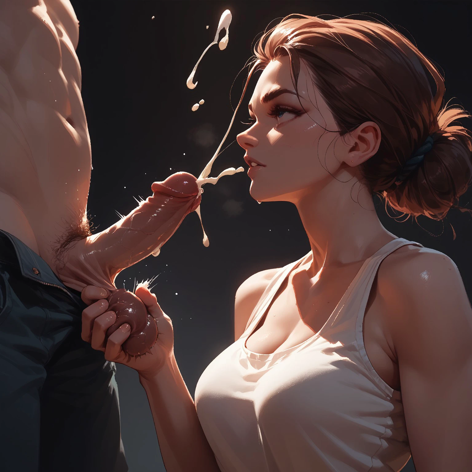 Pony+illustrious Testicle Grab / Grabbing Balls / CBT / Ballbusting (commission) preview 4