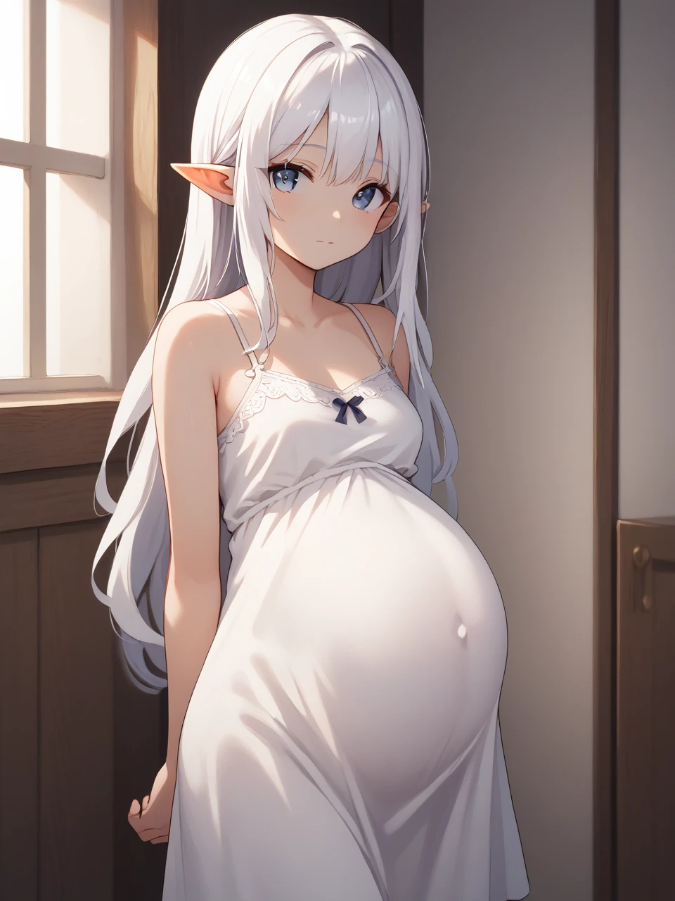 Pregnant / Veiny belly [SD1.5/Pony/Illustrious] preview 1