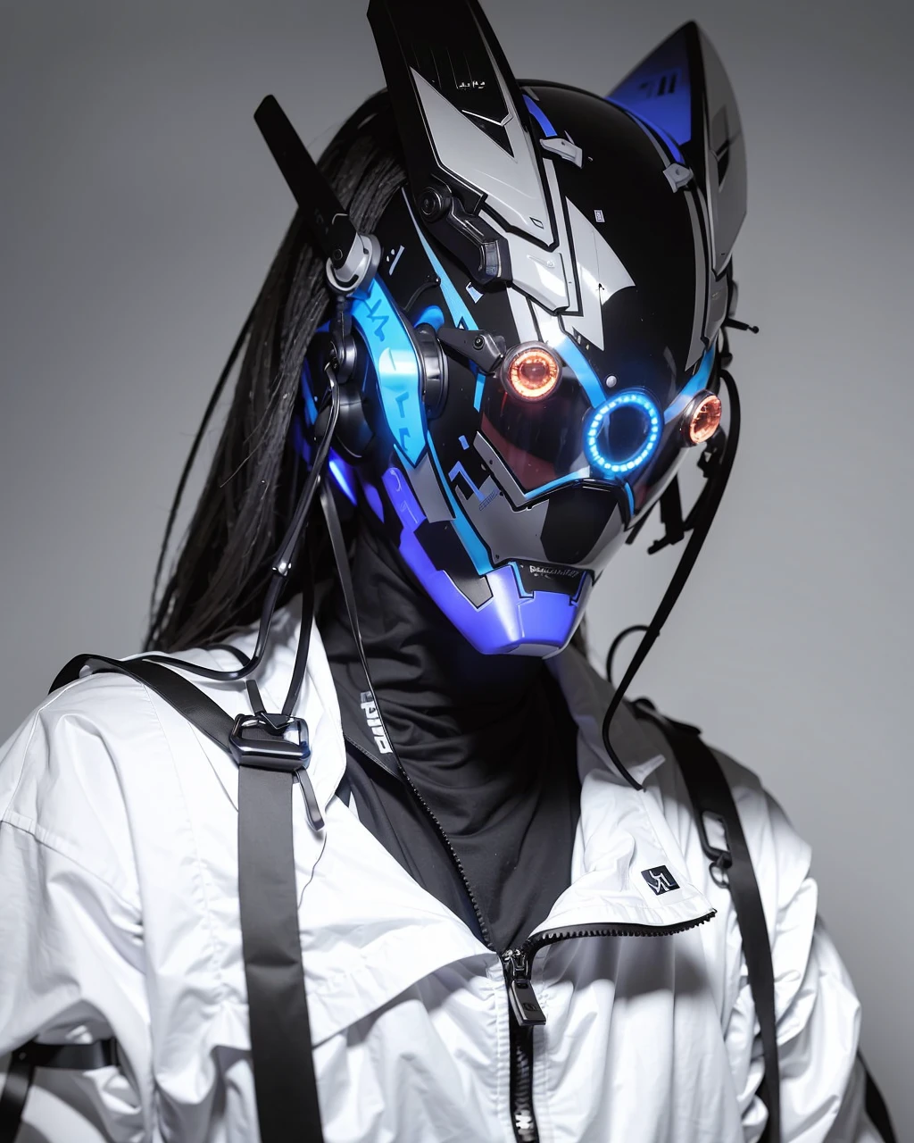 Cyberhelmet | Wearable LoRA preview 5