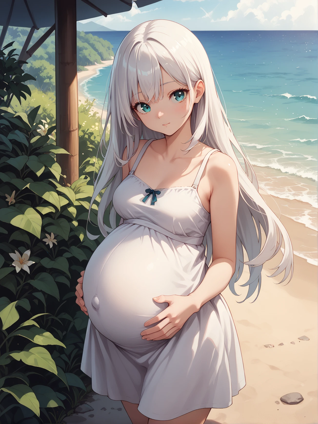 Pregnant / Veiny belly [SD1.5/Pony/Illustrious] preview 1
