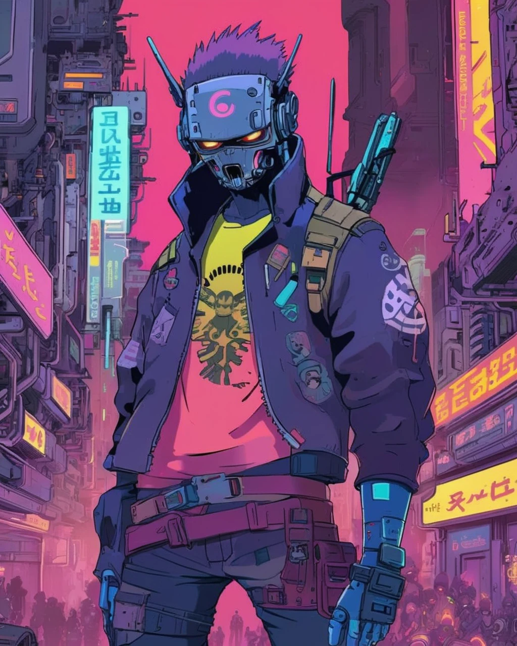 Cyberpunk Anime Style preview 2
