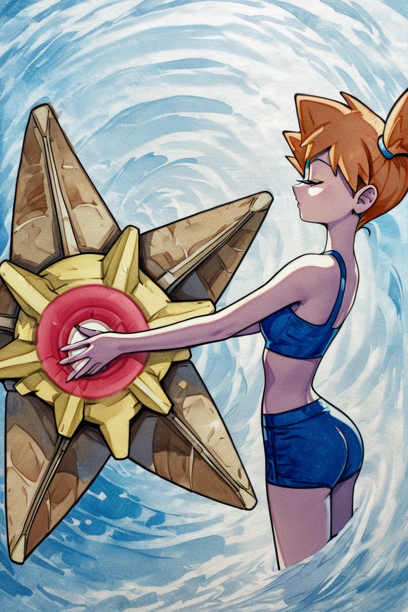 Misty: Tomboyish Mermaid | カスミ (Pokemon) [Pony & Illustrious & SD1.5] preview 2