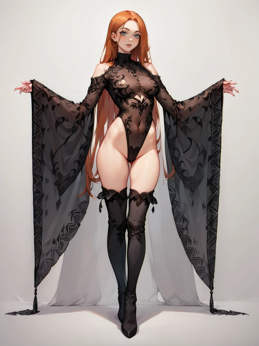 Gothic Sheer Leotard preview 2