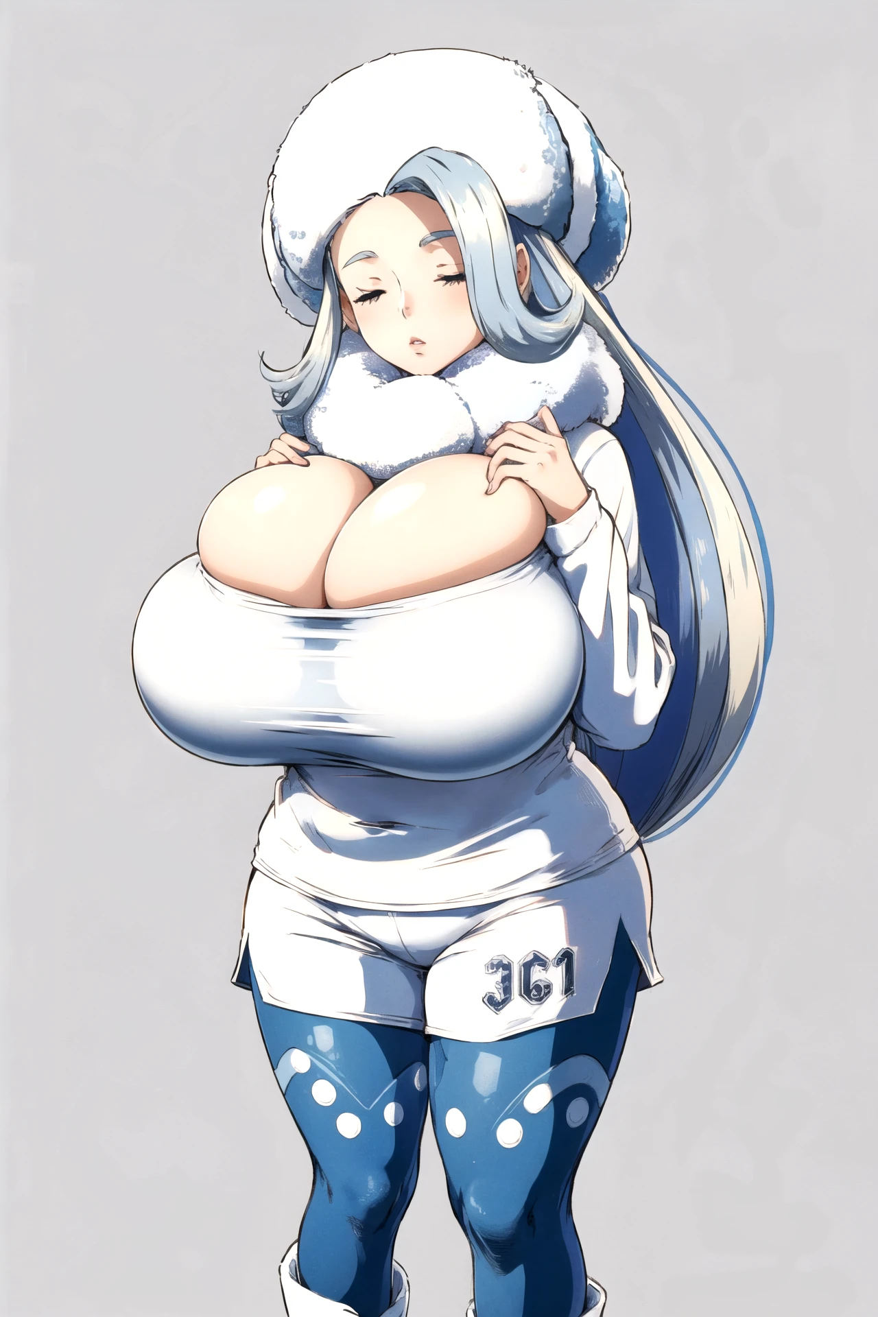 Cleavage Bulge (Bursting Breasts/Spilling Out) [NoobAI + PDXL + 1.5] preview 4