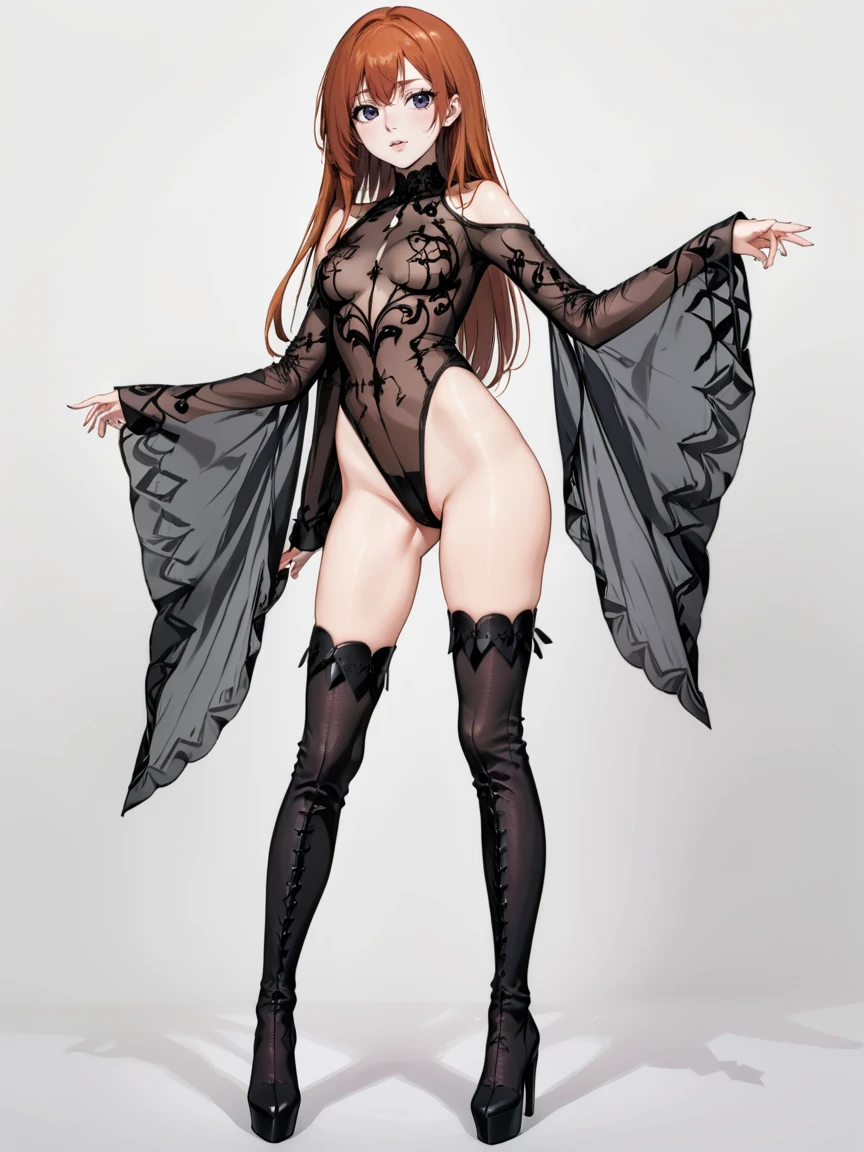 Gothic Sheer Leotard preview 1