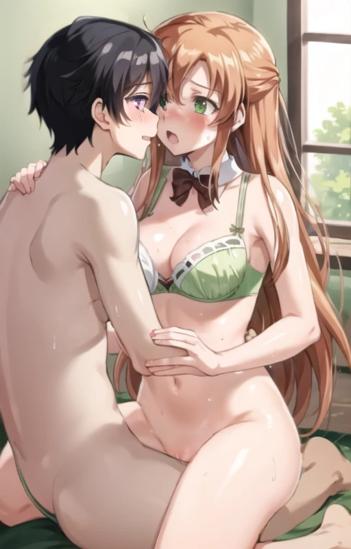 Upright straddle sex front view preview 4