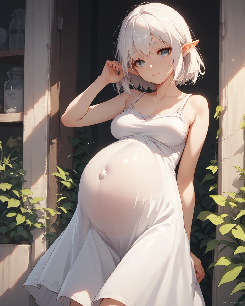 Pregnant / Veiny belly [SD1.5/Pony/Illustrious] preview 1