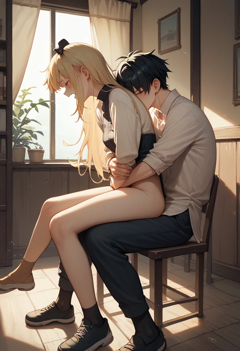 Reverse upright straddle / sitting on lap preview 5