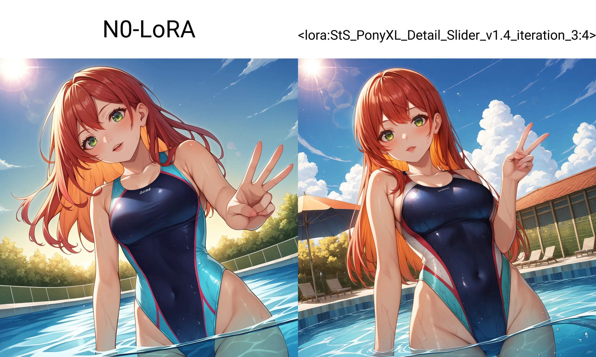 Detail Slider LoRA | PonyXL SDXL preview 2