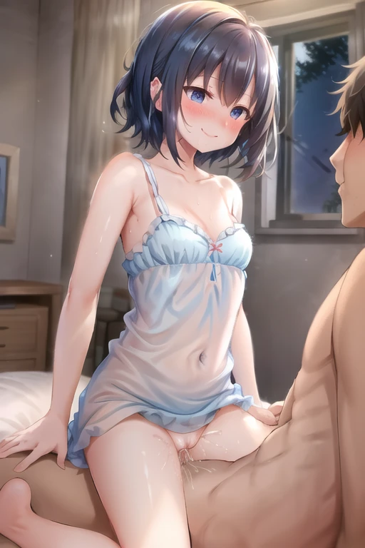 Upright straddle sex front view preview 2