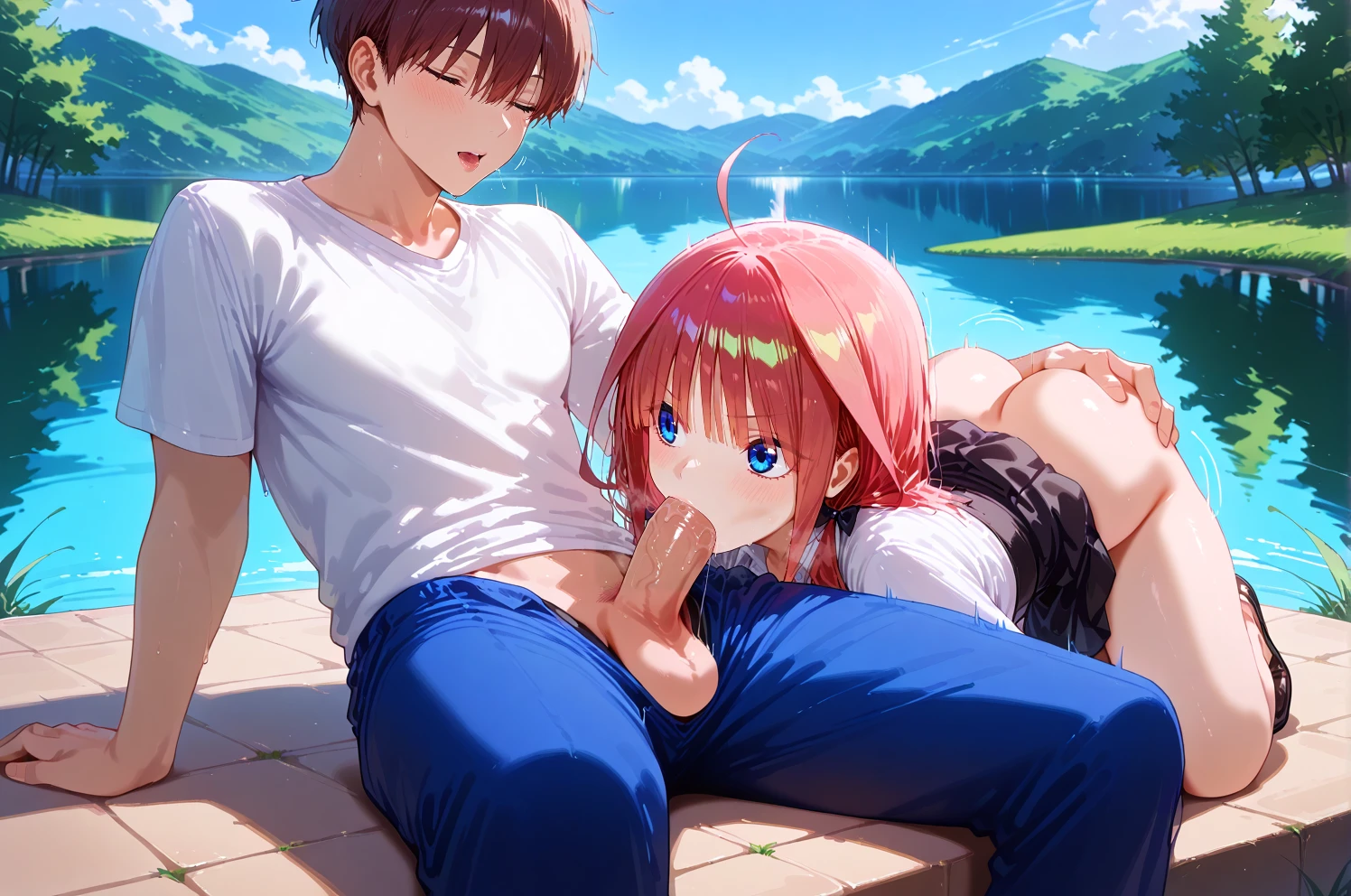 Lying on Lap Blowjob PONY/Illustrious preview 3