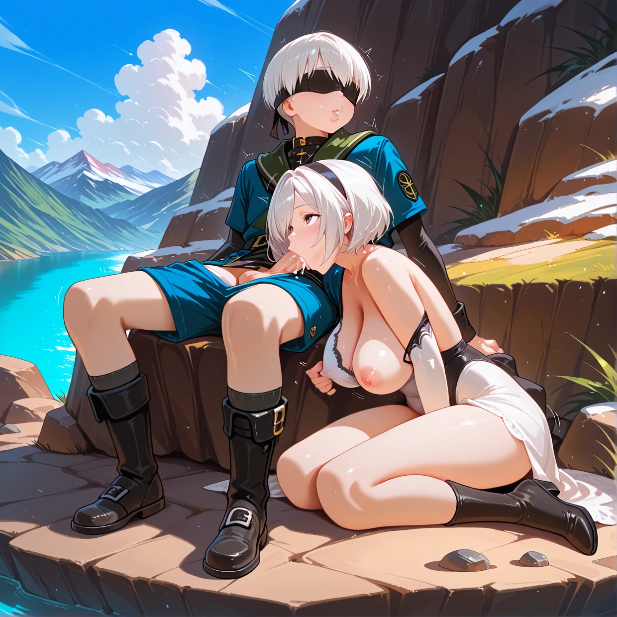 Lying on Lap Blowjob PONY/Illustrious preview 5