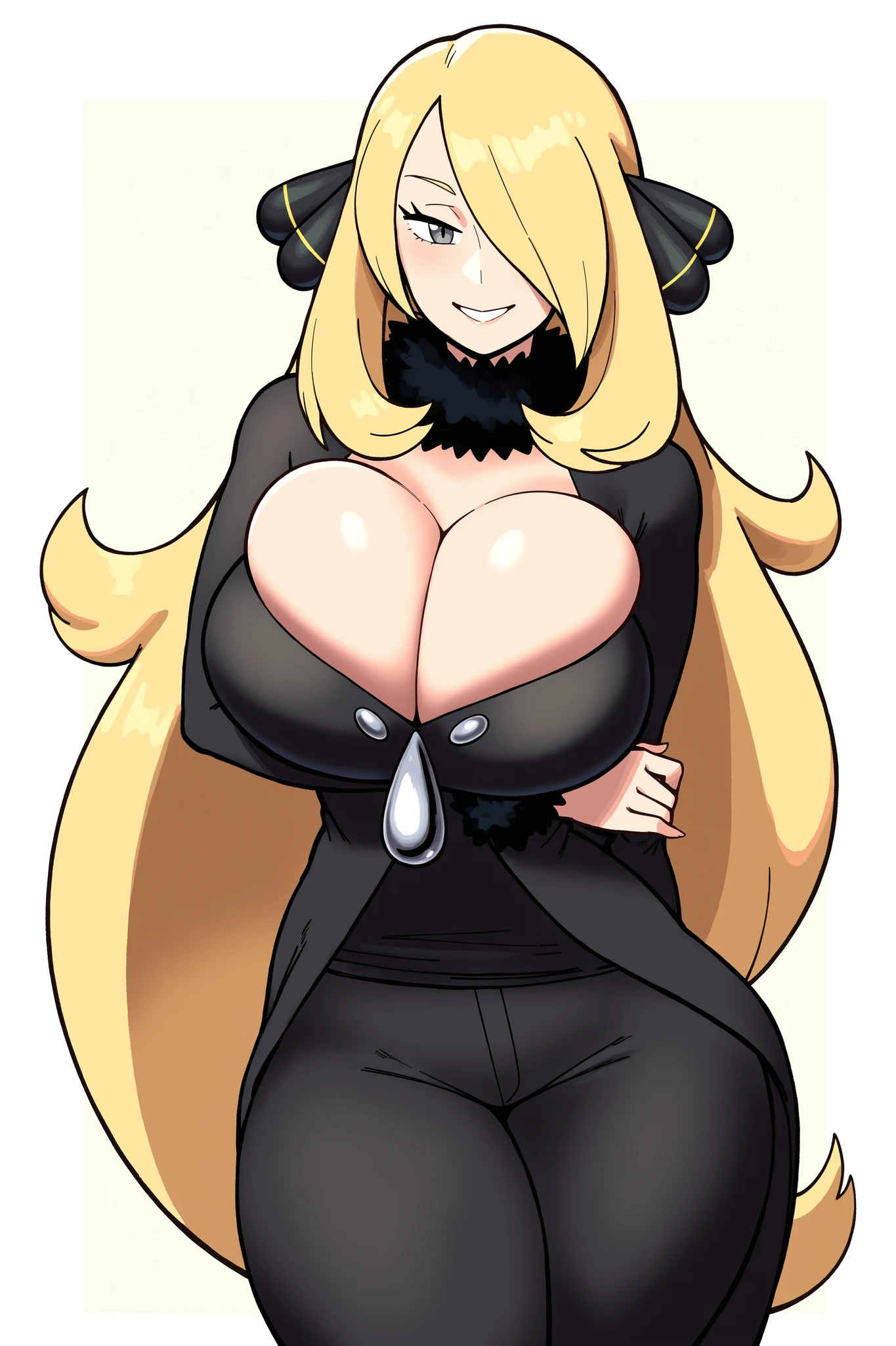 Cleavage Bulge (Bursting Breasts/Spilling Out) [NoobAI + PDXL + 1.5] preview 2