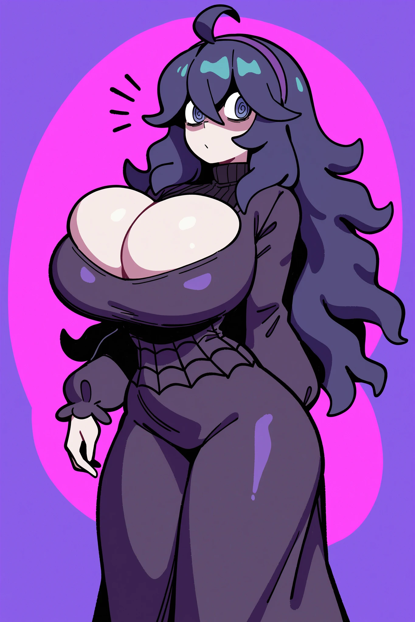 Cleavage Bulge (Bursting Breasts/Spilling Out) [NoobAI + PDXL + 1.5] preview 3