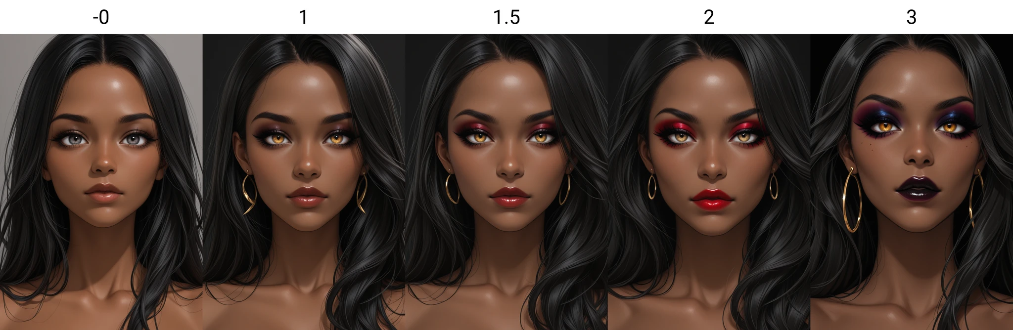 Makeup Slider - Pony / Illustrious preview 2