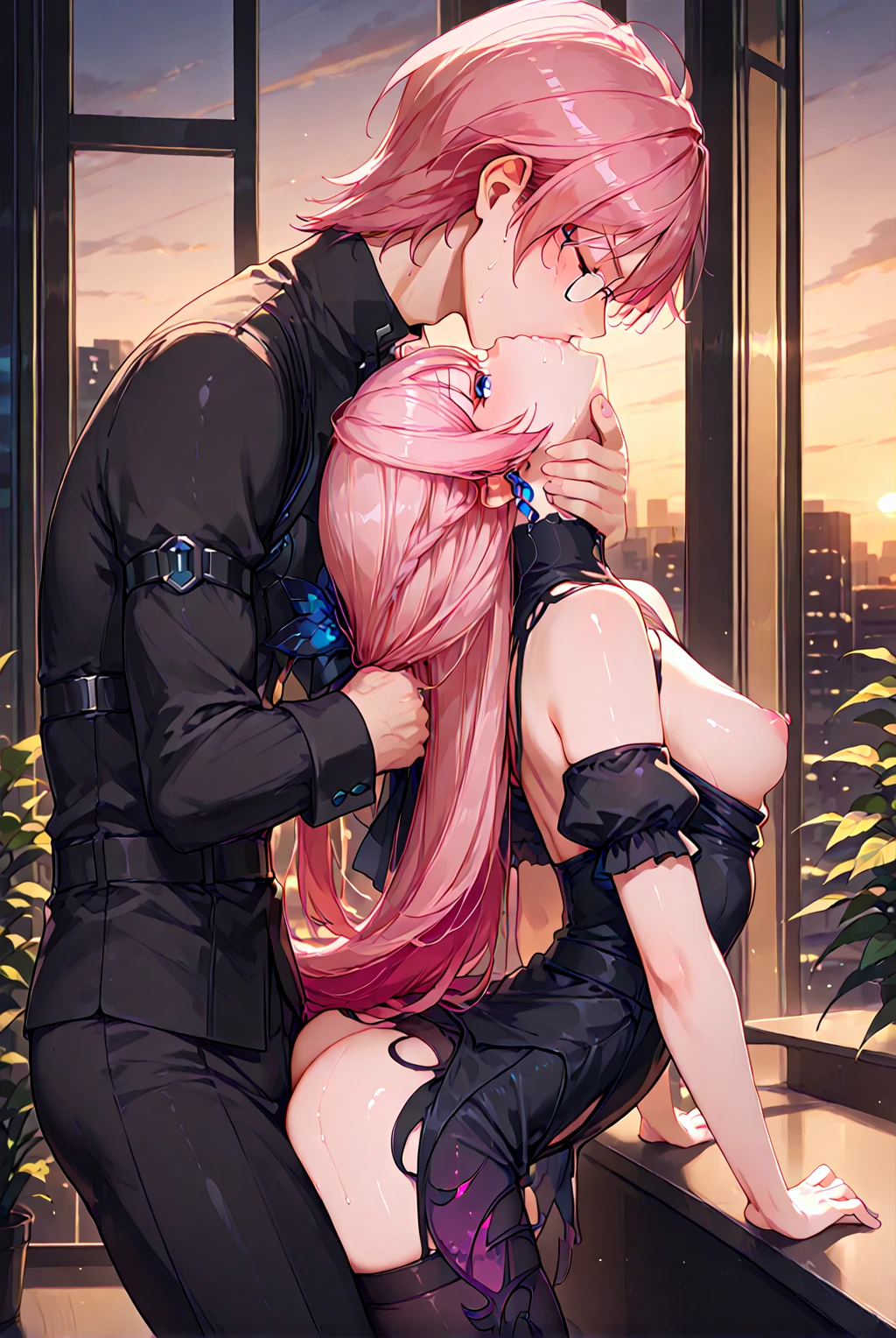 Arched back SEX with kissing! Doggy style v1.1 - IllustriousXL | NoobAI preview 4