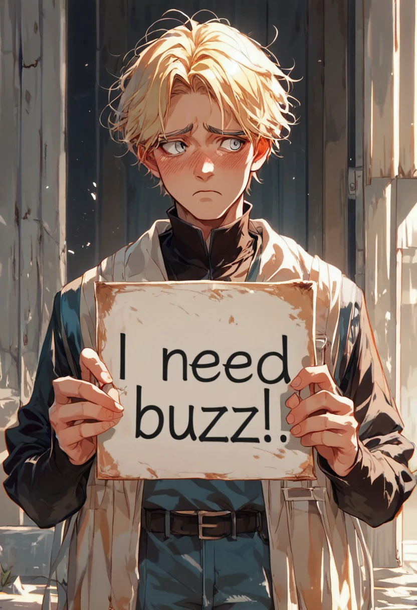 (PD/IL)"I Need Buzz!" Sign preview 1