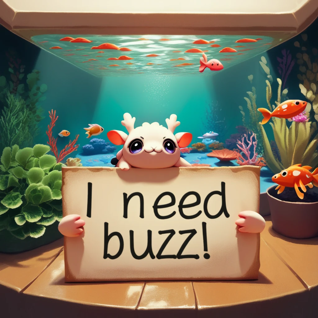 (PD/IL)"I Need Buzz!" Sign preview 2