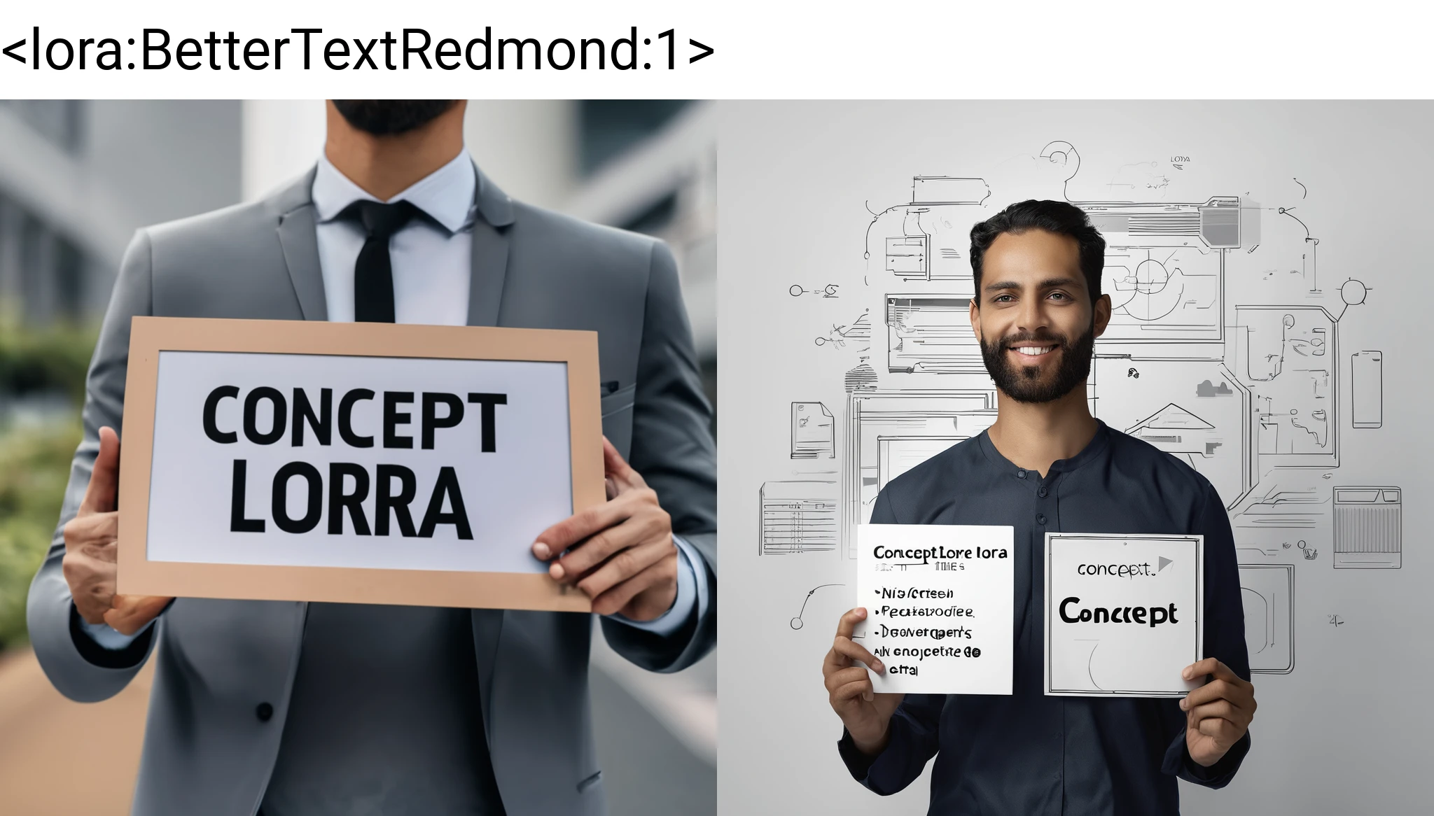 BetterText.Redmond - Improving Text on SDXL Concept LORA preview 3