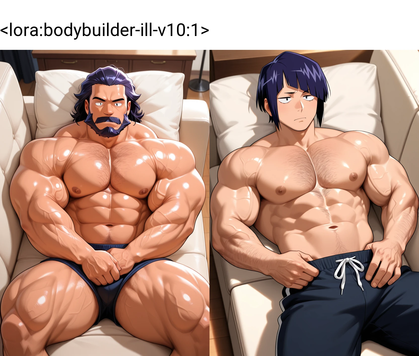 muscular bodybuilders For SDXL, PONY, Illustrious | nice muscle preview 4