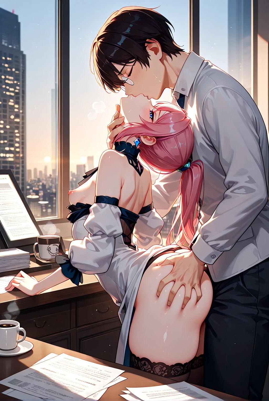 Arched back SEX with kissing! Doggy style v1.1 - IllustriousXL | NoobAI preview 2