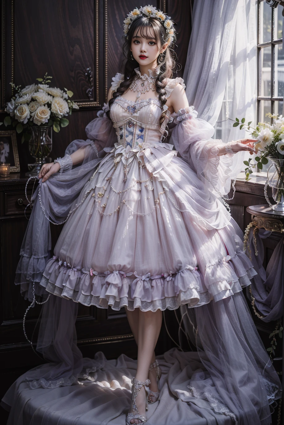 [SD 1.5] Modern Victorian fashion dress | 洛丽塔裙子 | ロリータ ドレス Vol.1 preview 3