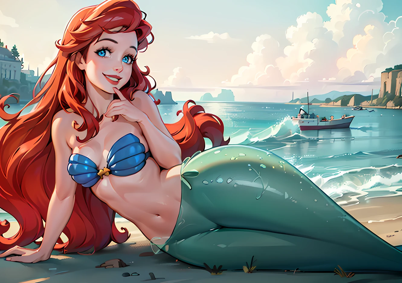 Ariel (The Little Mermaid) Disney Princess - | Illustrious XL | XL PONY | SD 1.5 - by YeiyeiArt preview 2