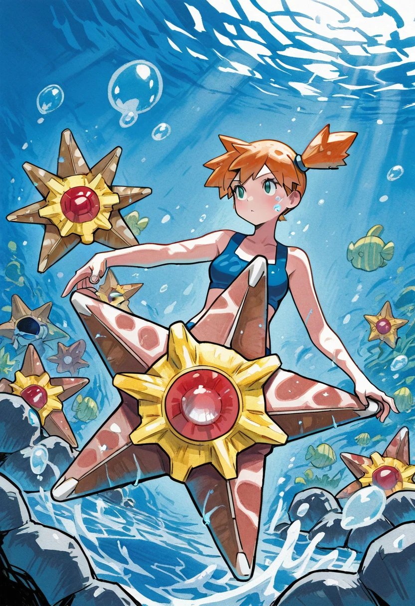 Misty: Tomboyish Mermaid | カスミ (Pokemon) [Pony & Illustrious & SD1.5] preview 2