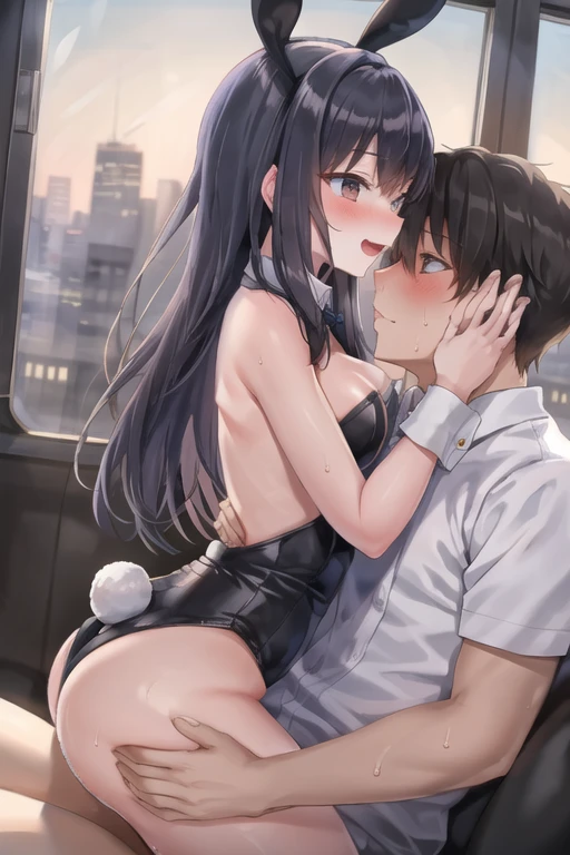 Upright straddle sex - standard side view preview 4