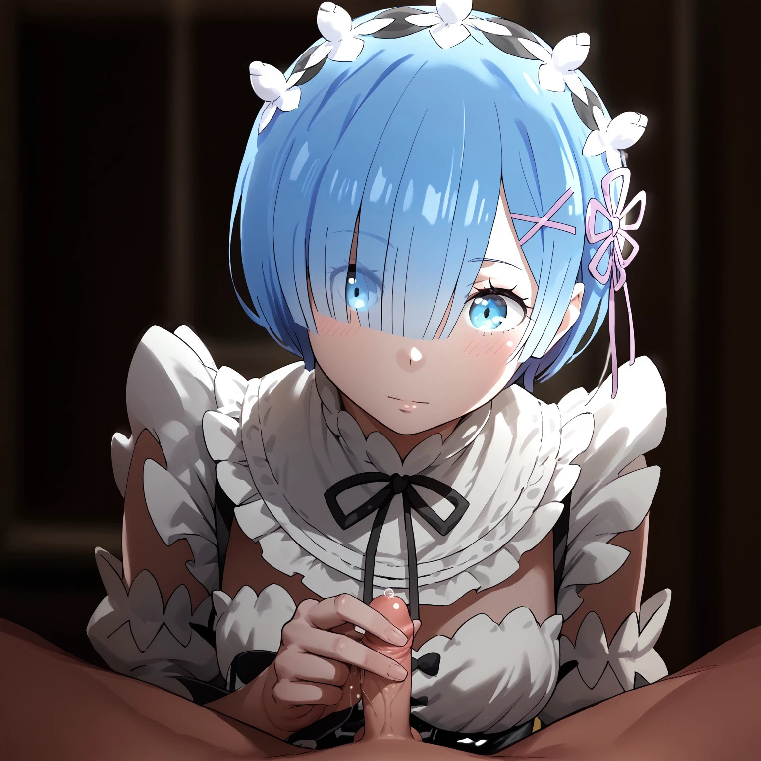 Pony+Illustrious Two Finger handjob/ Crotch POV/ pinching handjob/ SPH/ small penis preview 4